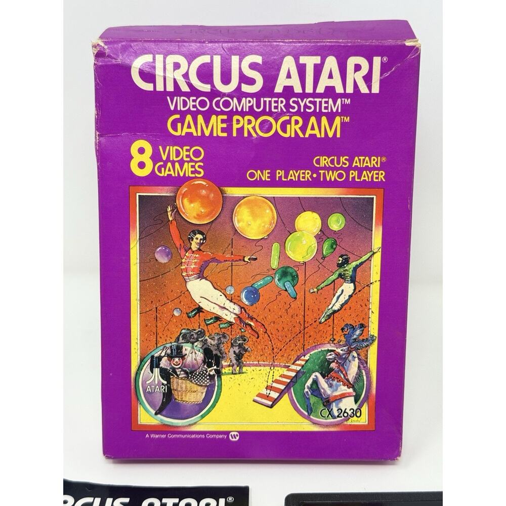 Circus Atari 2600 Complete CIB Tested - Picture 3 of 8